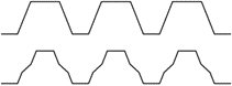 Typical cold-formed sections for decking